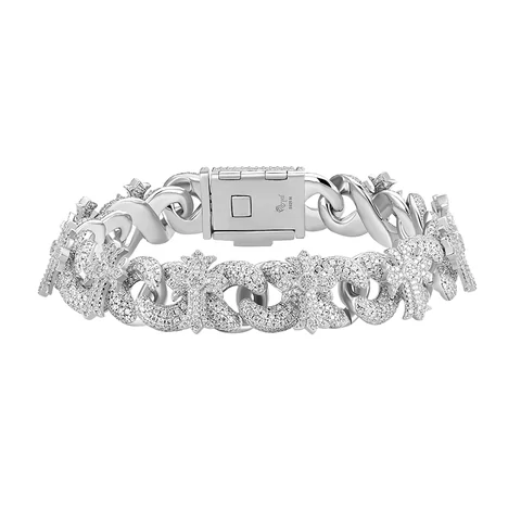Silver chain bracelet